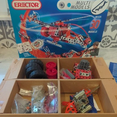 2004 Erector Set #7530 Multimodels 352 Parts Motorized - Builds 30 Models - Image 1 of 4