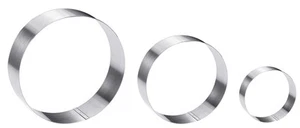 Large Round Cake Ring Set-4/6/8 Inch Biscuit Cutter Stainless Steel Circle Pa... - Picture 1 of 7