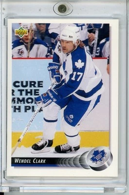 1992-93 Upper Deck #89 Wendel Clark - Image 1 of 2