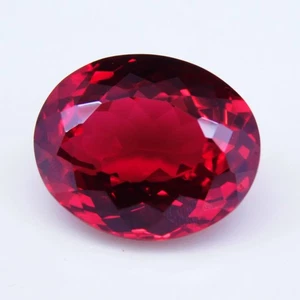 Impresionante Piedra Preciosa Suelta Certificada Corte Ovalado Rubí Rojo Mogok Natural 14,20 Cts - Imagen 1 de 6