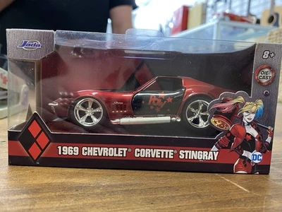 Jada Toys Hollywood Rides DC Harley Quinn 1969 Chevrolet Corvette Stingray - image 1 of 4
