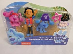 Nickelodeon Blue's Clues Set Figurine da Collezione Edizione Pirata 4 Figurine Nuove con Scatola - Foto 1 di 4