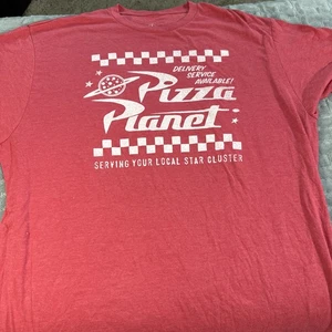 Disney Parks Pizza Planet Delivery Service Available Red T-Shirt Size XLarge - Picture 1 of 4