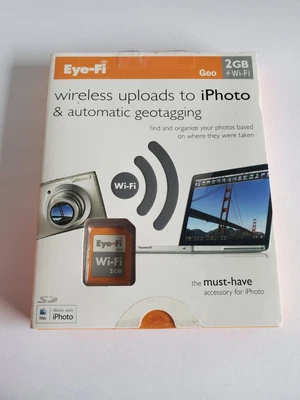 Eye-Fi Geo 2GB WiFi SD Card- NEW - Image 1 of 3