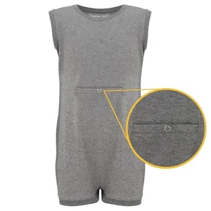 KayCey Popper Vest Kids Sleeveless Bodysuit – Tube Access Adaptive Clothing - Picture 1 of 22