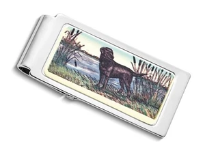 Mens Labrador In Reeds Money Clip - Picture 1 of 4