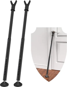 Door Stoppers Security Bar, 3-In-1 Apartment Patio Sliding Door Security Bar fro - Picture 1 of 12