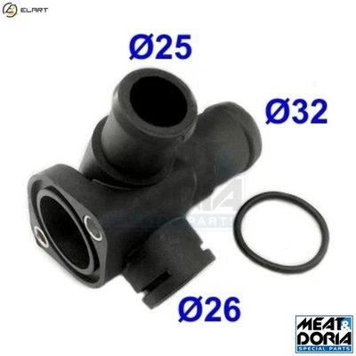 COOLANT FLANGE 93106 FOR VW AUDI CABRIOLET 100 A4/S4 A6/S6 90 80 ADR/APT 1.8L A4 - Image 1 of 4