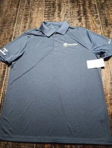 Nike BMW gesticktes Logo Herren Poloshirt Größe Large marineblau neu mit Etikett  - Bild 1 von 9