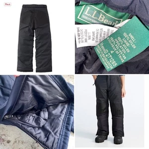 LL Bean $79 Kids' Unisex Cold Buster Snow Pants BLK sz 4 NWOT - Picture 1 of 15