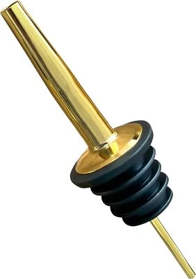Ausgießer Gold Edelstahl Spirituosen Schnaps Flaschen Dosierer Barzubehör - Bild 1 von 4