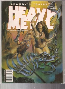Heavy Metal September 1994 Illustrated Fantasy Magazine Adamov's 'Dayak' Julie - Imagen 1 de 1