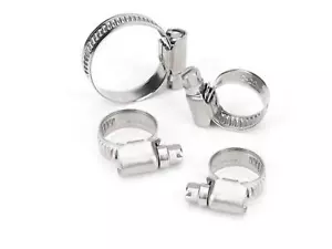 Schlauchschellen Edelstahl W4 8 - 120 mm V2A Schellen Rohrschellen Band 9/12mm - Bild 1 von 9
