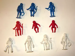 Juego de 10 SPACEMEN de juguete vintage - Imagen 1 de 2