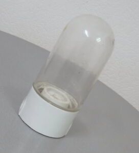 Ancienne lampe de bunker - verre