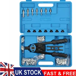 M3-M12 Professional Heavy Hand Tool Riveter Nut Rivnut Gun Mandrels Rivet Repair - Picture 1 of 11