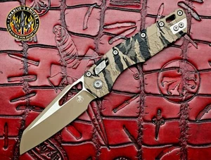 Microtech MSI Ram-Lok Tiger Camo Polymer Tri-Grip Cerakote Terrain Finish - Picture 1 of 4