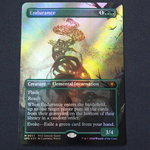 Endurance (Borderless) (Textured Foil) 53 MTG Special Guests (SPG) Mythic NM - Picture 1 of 2