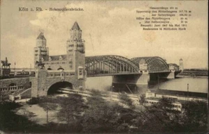 Cologne Cologne Postcard ~ 1910 Lot on the Rhine with Hohenzollern Bridge Rhine - Picture 1 of 2