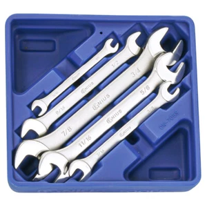 Genius Tools 5 Stück SAE Maulschlüssel-Set - OW-705S - Bild 1 von 1