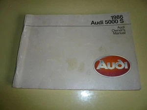 1986 Audi 5000 S Owner's Manual - Glove Box - Picture 1 of 1
