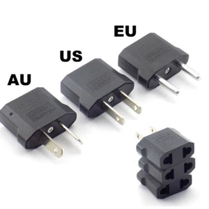 Convertidor adaptador de salida de CA para cargadores de alimentación de CA de pared de viaje UE/UE/EE. UU. - Imagen 1 de 11