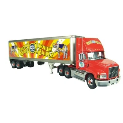 Franklin Mint RINGLING BROS BARNUM & BAILEY CIRCUS Mack Truck & Trailer 1:43 - Image 1 of 4