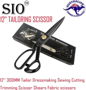 12'' Tailor Dressmaking Sewing Cutting Trimming Scissor Shears Fabric scissors - Picture 1 of 9