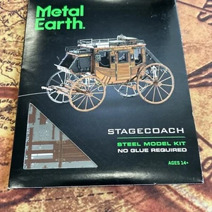 Metal Earth Wild West Stagecoach 3D Steel Model Kit Color MMS189 - Picture 1 of 3