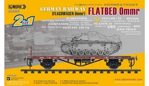 Sabre Model 1/35 Sabre Model German Railway FLATBED Ommr (2 in 1) - Picture 1 of 1