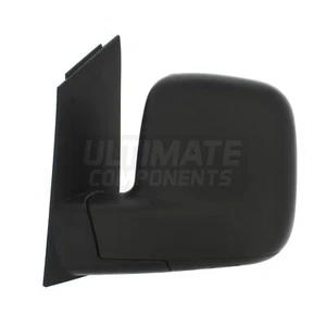 Volkswagen Caddy Van 2010-> Electric Door Wing Mirror Black Passenger Side Left - Picture 1 of 24