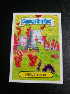 Garbage Pail Kids 5a NEWT CLEAR 2017 Adam Geddon POLLUTION GPK - Picture 1 of 4