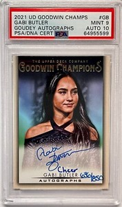 2021 Upper Deck Goodwin Goudey Champions Gabi Butler Auto Cheer Inscription /850