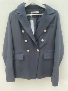 NEU Damengröße 12 Boutique Label taillierter Blazer Jacke DIFFUSE blau Smart Office - Bild 1 von 5