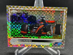 2022 Topps Chrom Formel 1 JAKE HUGHES GOLD CHECKER X-FRACTOR 26/50 F2 #149 - Bild 1 von 2