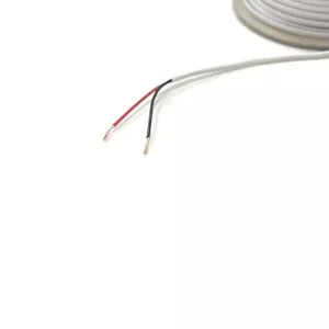 2-Kern-Kabel - 2 x 1 mm2 flach zweiweiß - Kfz & Marine 12 V/24 V - Bild 1 von 1