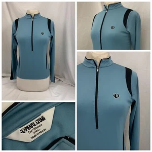 Pearl Izumi 1/2 Zip Pullover S Blue Cycling Polyester Long Sleeve YGI W1-250 - Picture 1 of 12