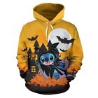 Stitch Batman Flying Bats Happy Halloween 3D Hoodie All Over Print Best Price