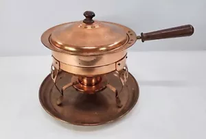 Vintage Solid Copper Japanese Copper Fondue Pot - Picture 1 of 23