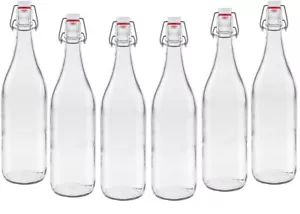 4 Leere Glasflaschen mit Bügelverschluss Bügelflasche 1L 1000 ml Typ A Flasche - Bild 1 von 1