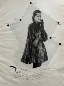 50er Jahre Fredrica Pelzwerbung 1953 - Bild 1 von 1