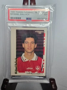 Vintage Sticker Michael Ballack Panini Bundesliga 1998 #429 PSA 7 - Picture 1 of 2