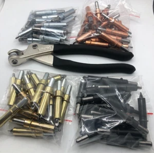 CLECO KIT 1/8, 3/32,5/32,3/16 ( 80 CLECOS) WITH PLIERS - Picture 1 of 2