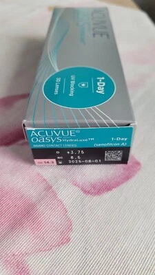 Tageslinsen Acuvue Oasys with HydraLuxe 25 Stück +3.75 BC 8.5 DIA 14. 3 - Bild 1 von 4