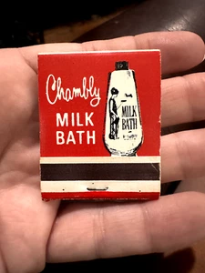 Vintage Walgreens Chambly Milk Bath Matchbook- - Picture 1 of 3