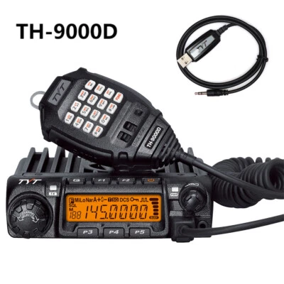 TYT TH-9000D VHF 144-148MHZ 60W Mobile Radio Transceiver + Programming Cable - Image 1 of 4
