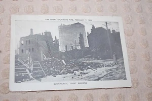 CARTOLINA GRANDE BALTO. FUOCO "COSTRUZIONE FIDUCIARIA CONTINENTALE" 1904 - Foto 1 di 4