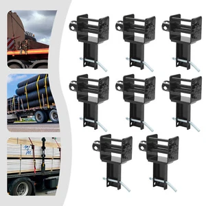 8PCS Heavy Duty Trailer Stake Pocket Winch 5400 LBS Trailer Stake Pocket Winch - Foto 1 di 13