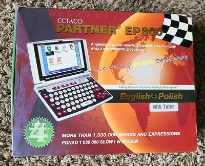 Ectaco Partner EP800 English to Polish Talking Dictionary & Audio PhraseBook F50 - Image 1 of 2