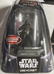 Star Wars Titanium Series (2005) Die-Cast Darth Vader Vintage Finish Figure w/ - Picture 1 of 1